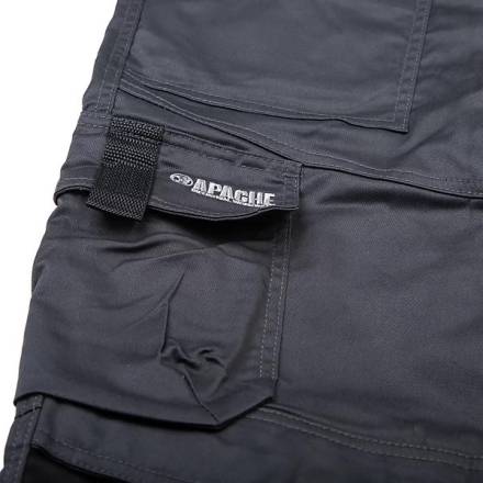 Apache Calgary Grey/Black 4-Way Stretch Holster Pocket Work Trousers W32/L31